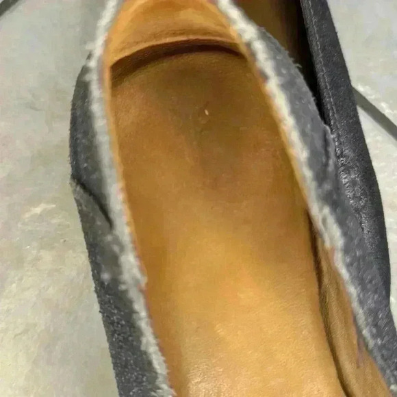 Frye leather loafers metallic gray size 7 - Picture 3 of 6